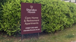 Standon House Care Home Signage